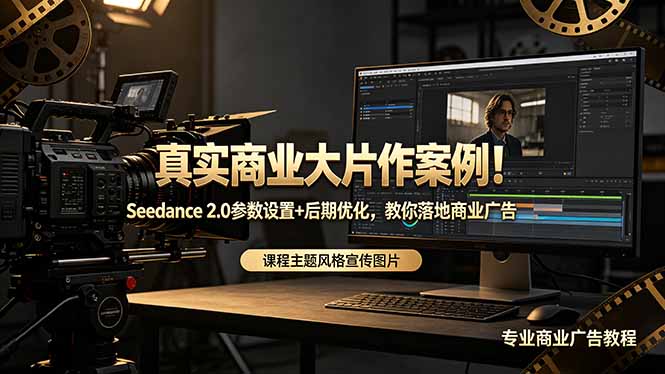 真实商业大片作案例！Seedance 2.0参数设置+后期优化，教你落地商业广告-选优云网创