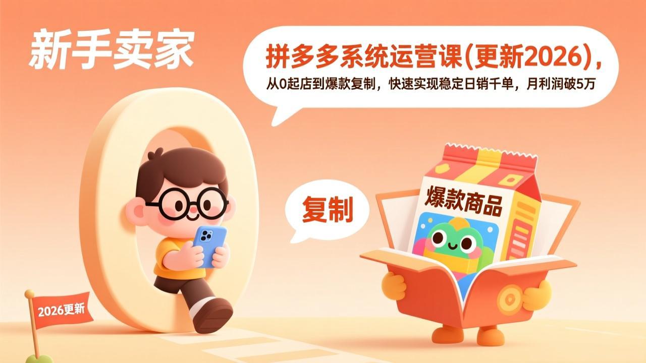 拼多多系统运营课(更新4月-选优云网创