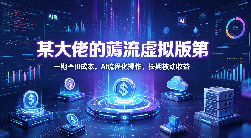 某大佬的薅流虚拟版第一期丨0成本，AI流程化操作，长期被动收益-选优云网创