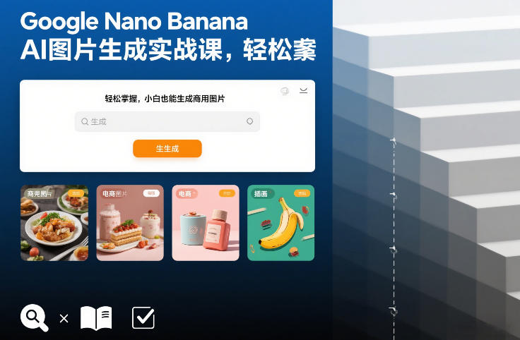 Google Nano Banana AI图片生成实战课，轻松掌握，小白也能生成商用图片-选优云网创
