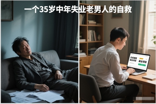 付费文章：一个35岁中年失业老男人的自救-选优云网创