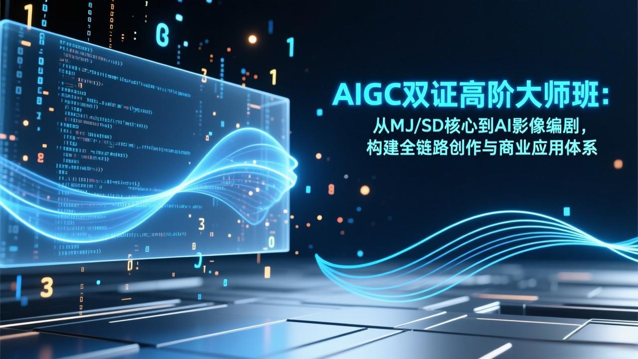AIGC双证高阶大师班:从MJ/SD核心到AI影像编剧,构建全链路创作与商业应用体系-选优云网创