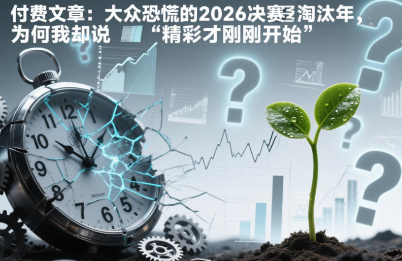 付费文章：大众恐慌的2026决赛淘汰年，为何我却说“精彩才刚刚开始”？-选优云网创