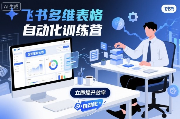 飞书多维表格自动化训练营,手把手教你告别重复处理,用多维表格开启高效办公新模式-选优云网创