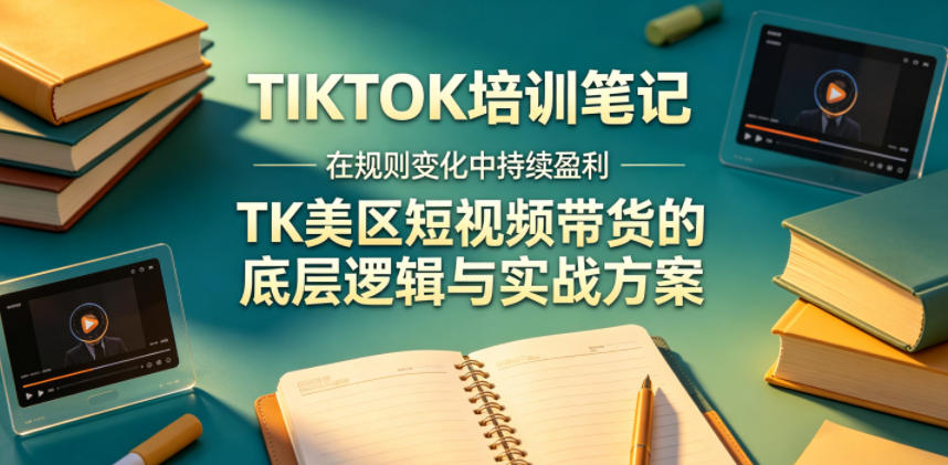 视界跨境TIKTOK4月17培训笔记，在规则变化中持续盈利，TK美区短视频带货的底层逻辑与实战方案【文档】-选优云网创