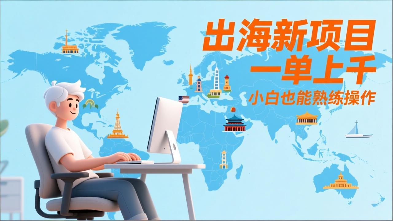 出海新项目,一单上千,小白也能熟练操作-选优云网创