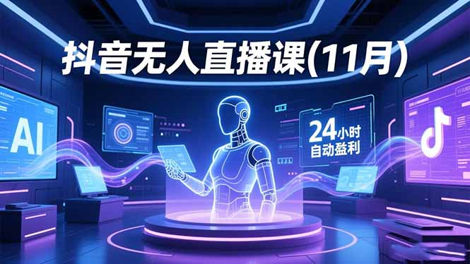 抖音无人直播课(11月-选优云网创
