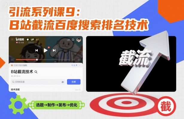 引流系列课9：B站截流百度搜索排名技术-选优云网创