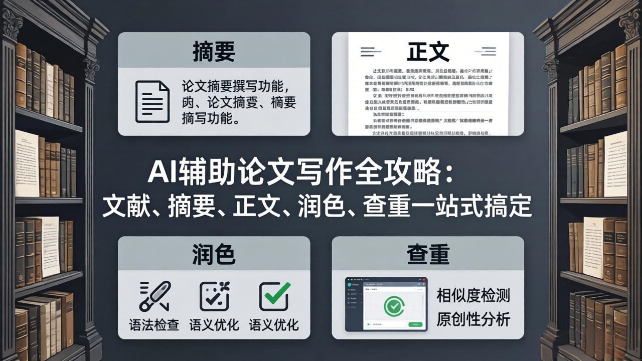 AI辅助论文写作全攻略：文献、摘要、正文、润色、查重一站式搞定-选优云网创