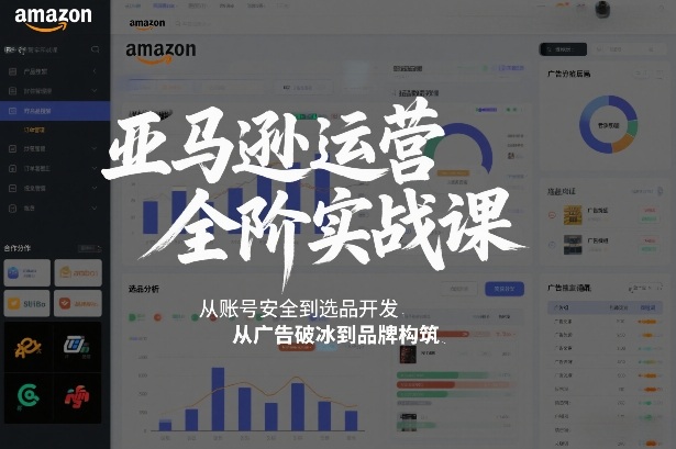 亚马逊运营全阶实战课，从账号安全到选品开发，从广告破冰到品牌构筑(更新2026年2月)-选优云网创