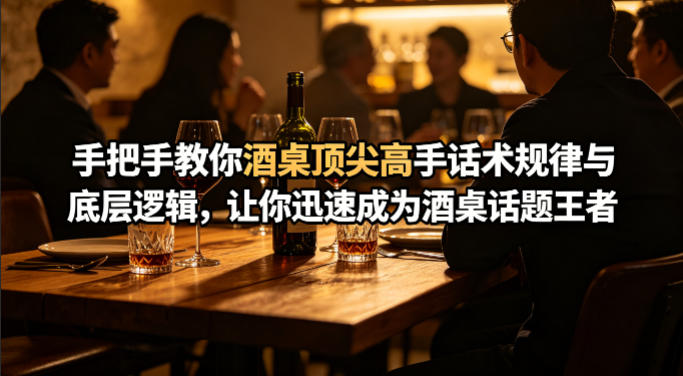 付费文章：手把手教你酒桌顶尖高手话术规律与底层逻辑，让你迅速成为酒桌话题王者(二十年全网独家经验分享)-选优云网创