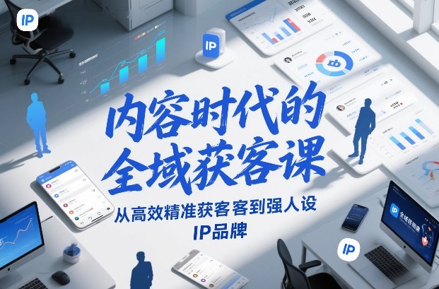 内容时代的全域获客课，从高效精准获客到强人设IP品牌-选优云网创