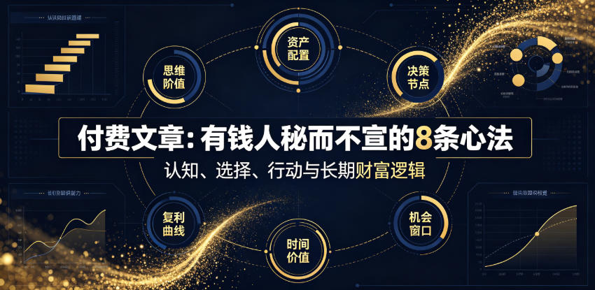 付费文章：有钱人秘而不宣的8条心法-选优云网创
