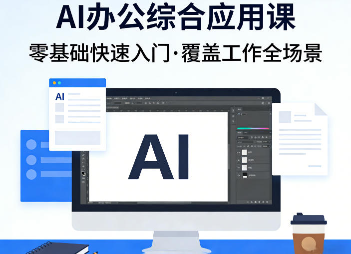 AI办公综合应用课，零基础快速入门，覆盖了工作中各种应用场景-选优云网创
