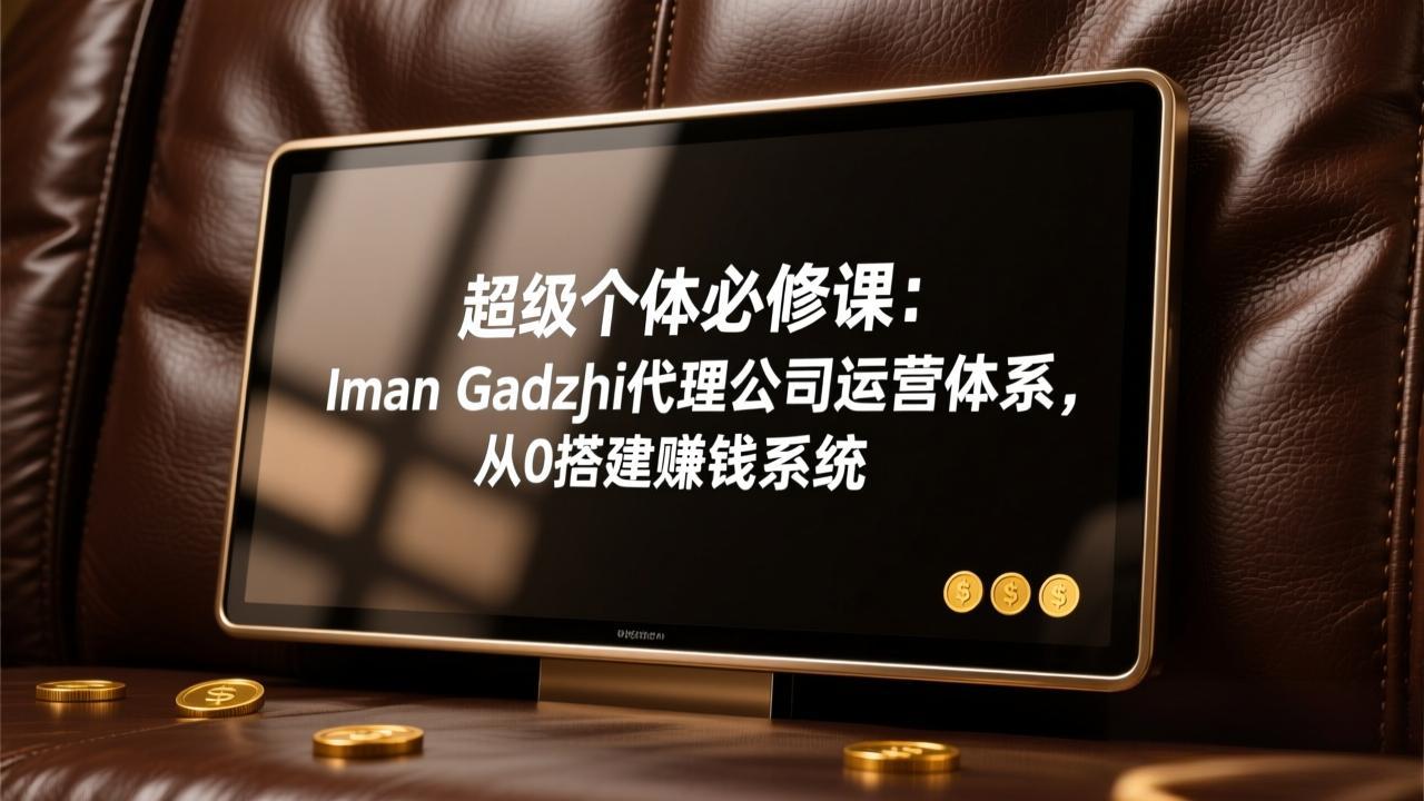 超级个体必修课：Iman Gadzhi代理公司运营体系，从0搭建赚钱系统-选优云网创
