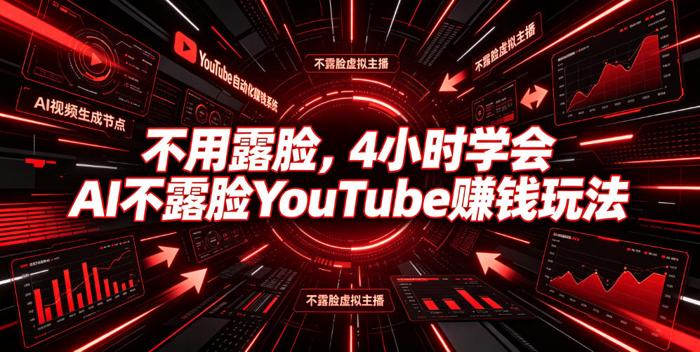 不用露脸，4小时学会AI不露脸YouTube賺钱玩法【原创双语字幕】-选优云网创