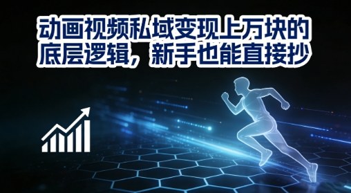 动画视频私域变现上W的底层逻辑，新手也能直接抄-选优云网创