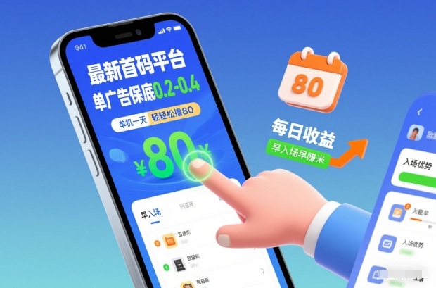 最新首码平台，单广告保底0.2-0.4，单机一天轻松撸80，早入场早賺米【揭秘】-选优云网创