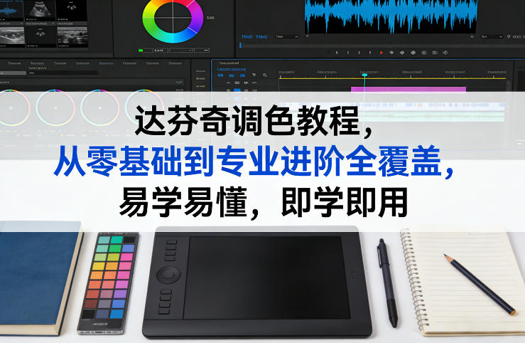 达芬奇调色教程，从零基础到专业进阶全覆盖，易学易懂，即学即用-选优云网创