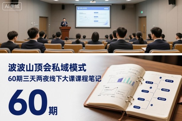 波波山顶会私域模式60期三天两夜线下大课课程笔记(文档)-选优云网创