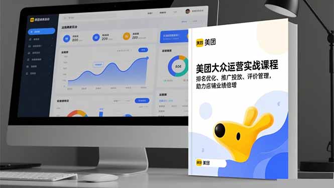 美团大众运营实战课程，排名优化、推广投放、评价管理，助力店铺业绩倍增-选优云网创