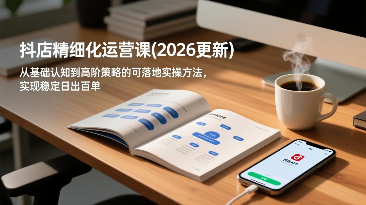 抖店精细化运营课(2026更新-选优云网创