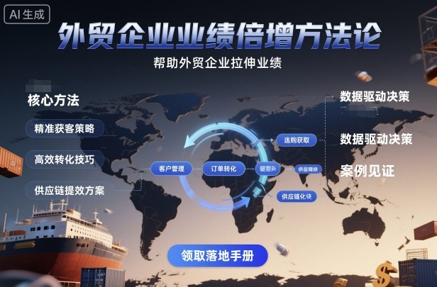 外贸企业业绩倍增方法论，帮助外贸企业拉伸业绩-选优云网创