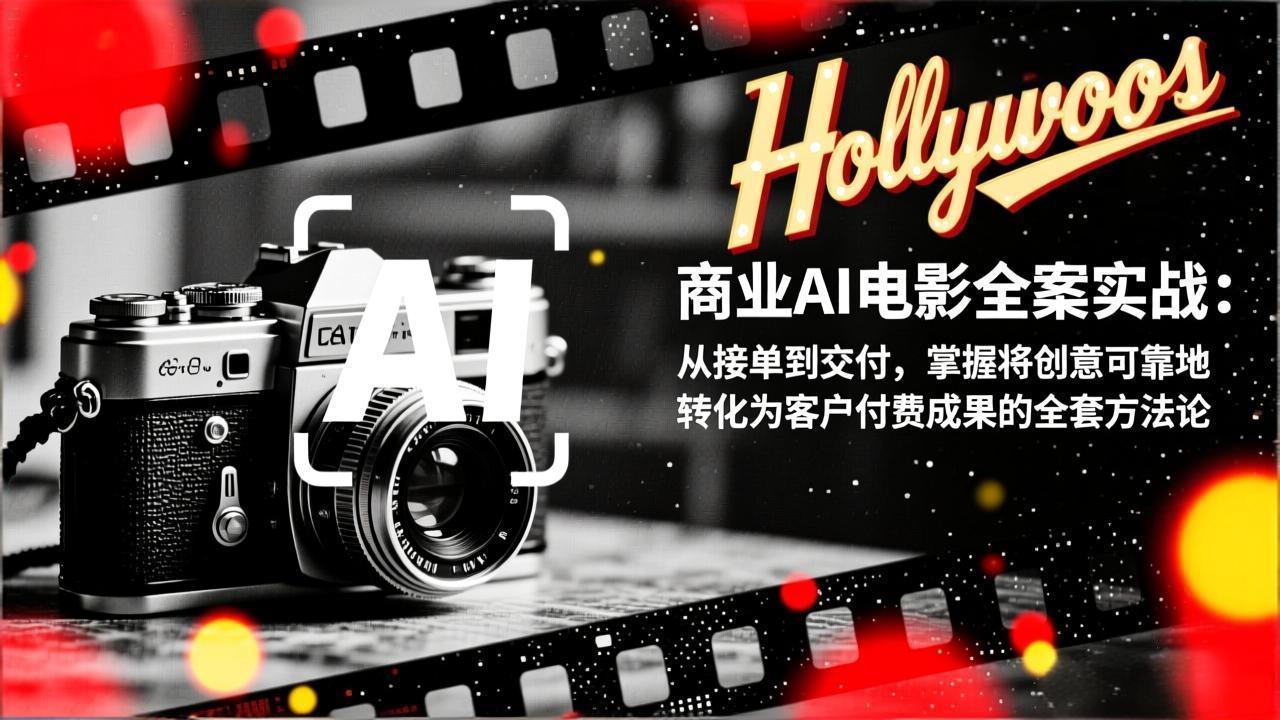 商业AI电影全案实战:从接单到交付,掌握将创意可靠地转化为客户付费成果的全套方法论-选优云网创