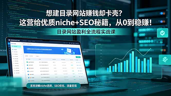 想建目录网站赚钱却卡壳？这营给优质 niche+SEO 秘籍，从 0 到稳赚！-选优云网创