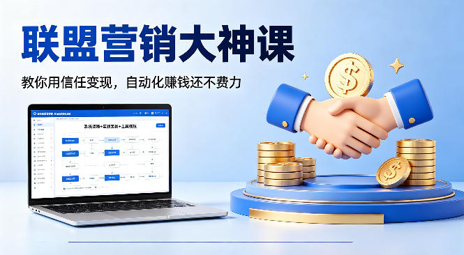 联盟营销大神课，教你用信任变现，自动化賺钱还不费力【原创双语字幕】-选优云网创