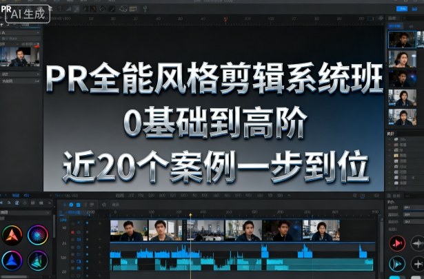 PR全能风格剪辑系统班，0基础到高阶，近20个案例一步到位-选优云网创