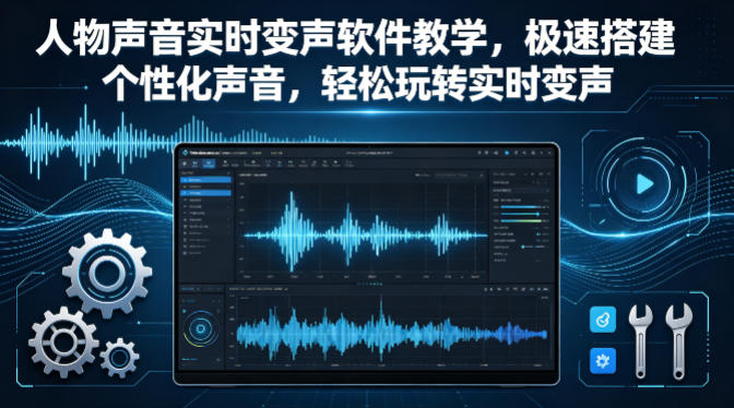 人物声音实时变声软件教学，极速搭建个性化声音，轻松玩转实时变声-选优云网创