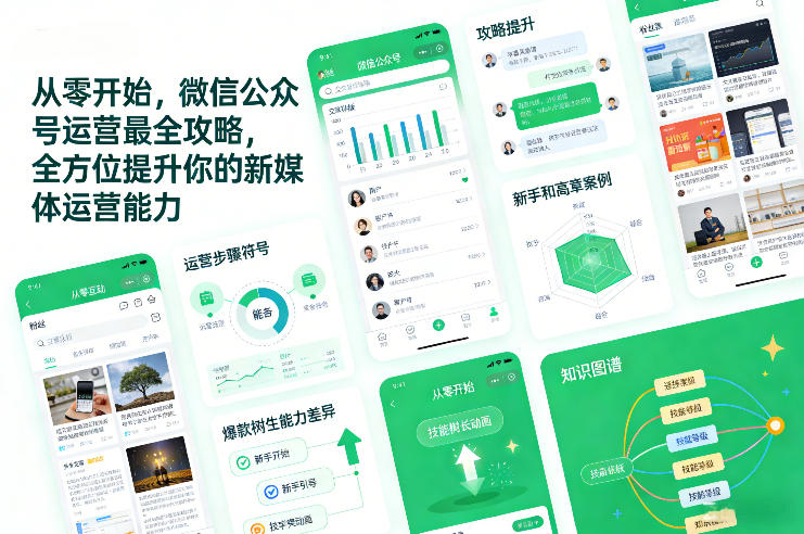 从零开始，微信公众号运营最全攻略，全方位提升你的新媒体运营能力-选优云网创
