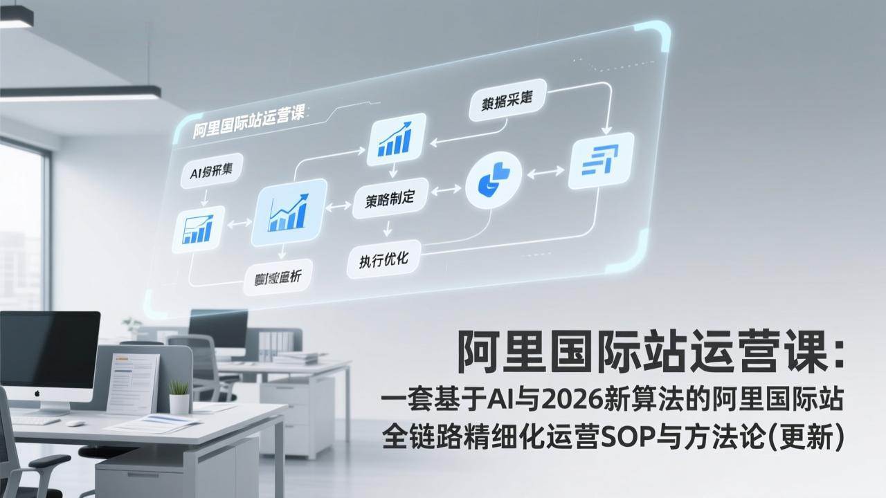 阿里国际站运营课：一套基于AI与2026新算法的阿里国际站全链路精细化运营SOP与方法论(更新-选优云网创
