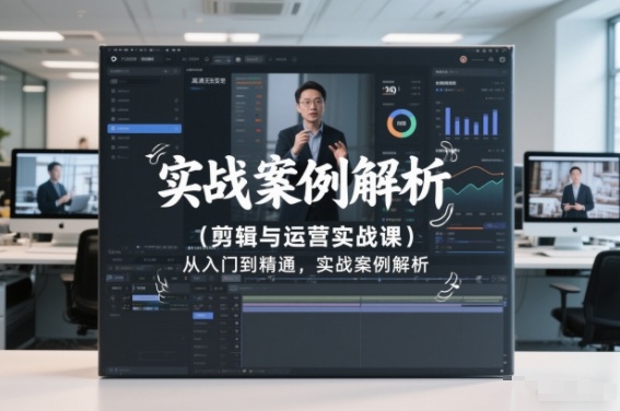 剪辑与运营实战课，从入门到精通，实战案例解析(更新2026)-选优云网创