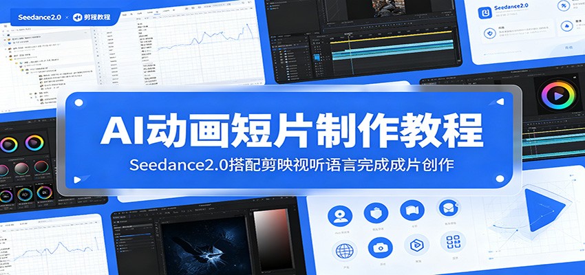 AI动画短片制作教程：Seedance2.0搭配剪映视听语言完成成片创作-选优云网创