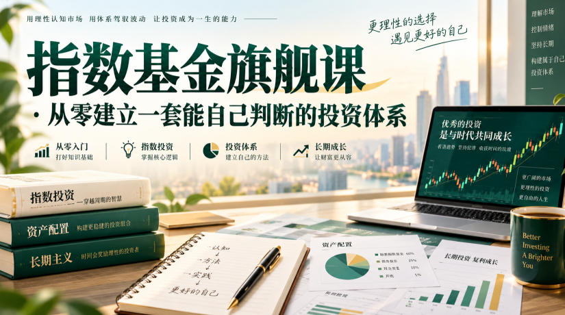 指数基金旗舰课·从零建立一套能自己判断的投zi体系-选优云网创