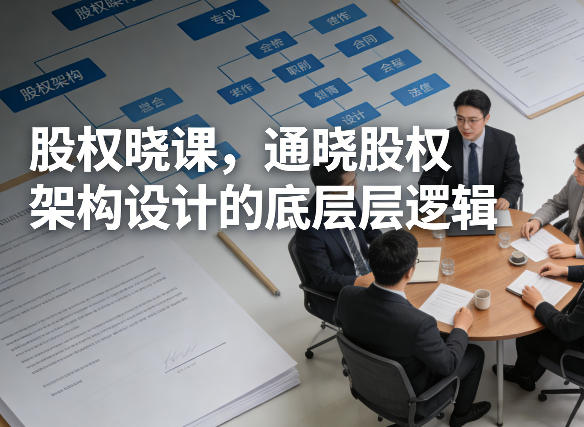 股权晓课，通晓股权架构设计的底层逻辑-选优云网创