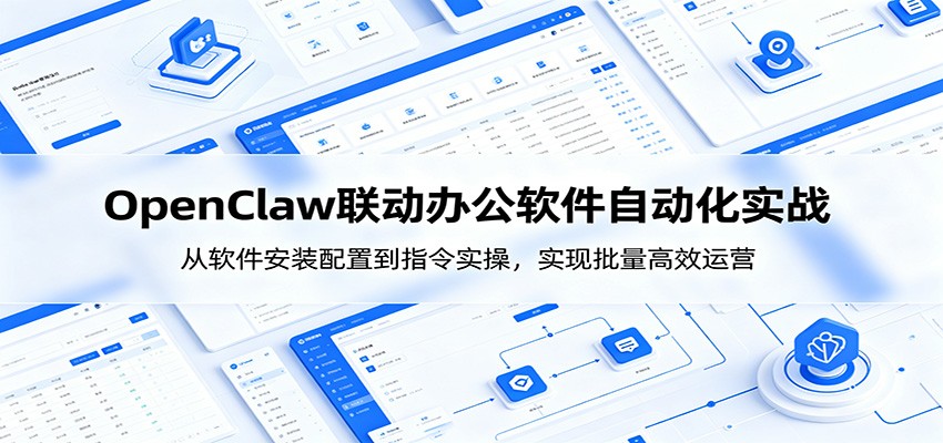 OpenClaw自动化实操课：从软件安装配置到指令实操，实现批量高效运营-选优云网创