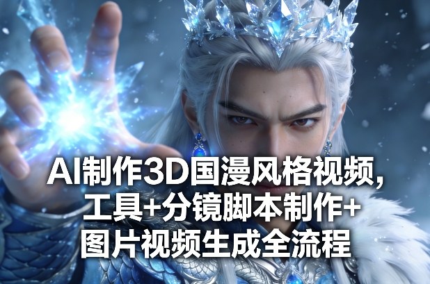 AI制作3D国漫风格视频，工具+分镜脚本制作+图片视频生成全流程-选优云网创