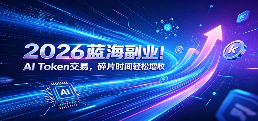 2026蓝海副业！AI Token交易，碎片时间轻松增收-选优云网创
