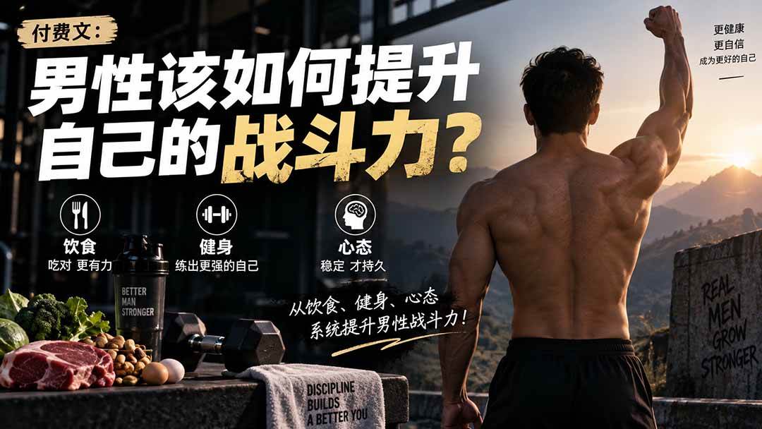（20421期）付费文章：男性该如何提升自己的战斗力？-选优云网创