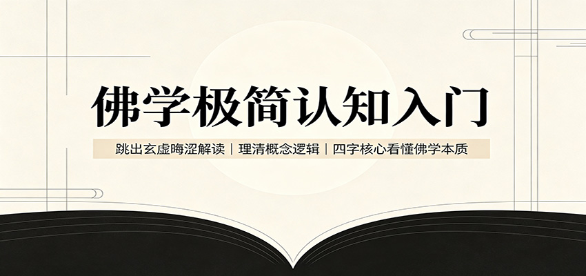佛学极简认知入门:跳出玄虚晦涩解读,理清概念逻辑,四字核心看懂佛学本质-选优云网创
