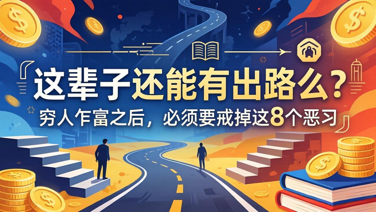 关于人生两篇付费文章【这辈子还能有出路么？】【穷人乍富之后，必须要戒掉这8个恶习】-选优云网创