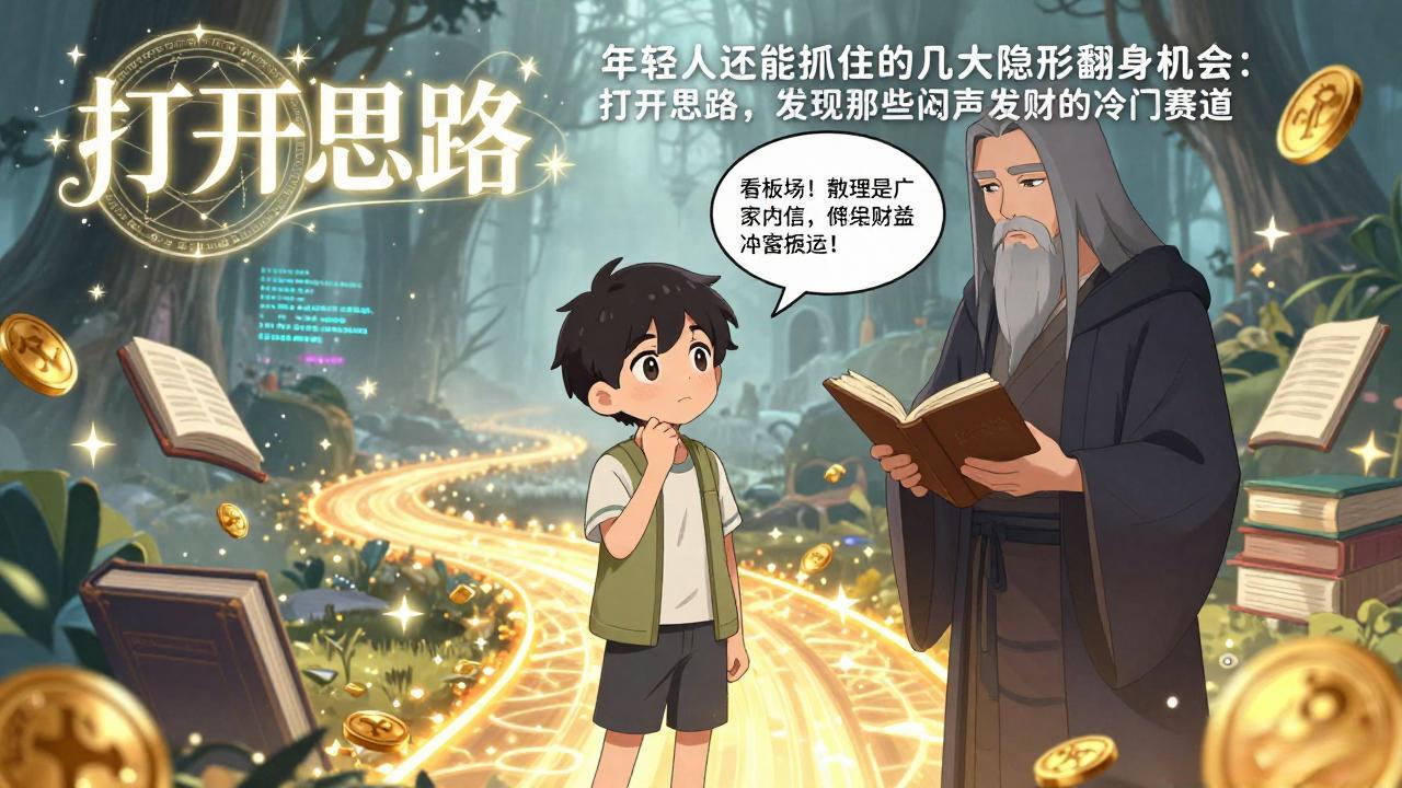 付费文1+2：年轻人还能抓住的几大隐形翻身机会：打开思路，发现那些闷声发财的冷门赛道-选优云网创