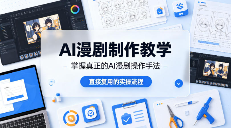 AI漫剧制作教学，带你掌握真正的AI漫剧操作手法，直接复用的实操流程-选优云网创