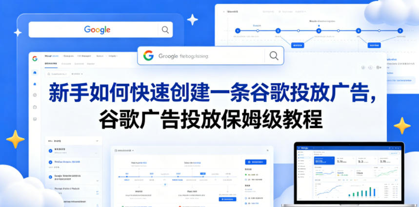 新手如何快速创建一条谷歌投放广告，谷歌广告投放保姆级教程-选优云网创